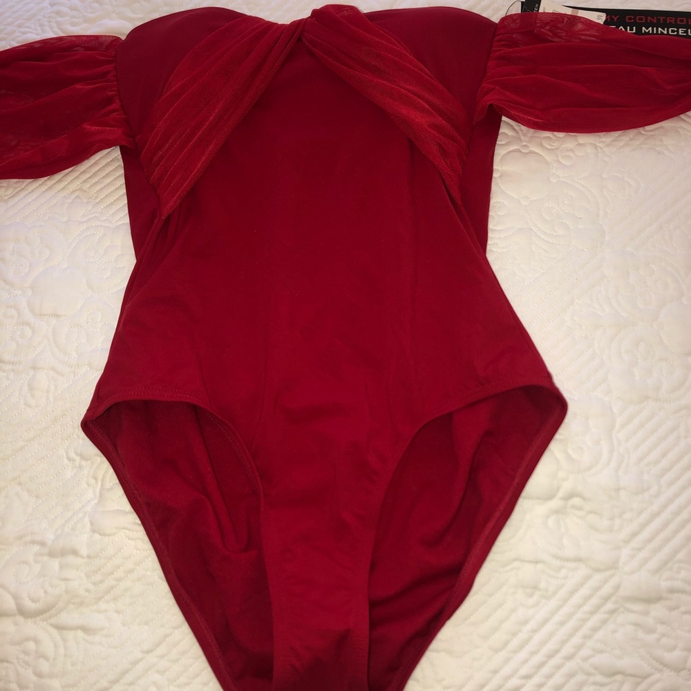 Red one piece NWT